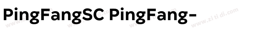 PingFangSC PingFang字体转换